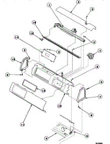 09 - Graphic Panel, Ctrl Mtg Plate And Ctrls parts for Amana Washer LW9203W2 / PLW9203W2A from AppliancePartsPros.com