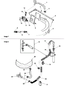 07 - Mixing Valve And Hose parts for Amana Washer LWA30BW / PLWA30BW from AppliancePartsPros.com