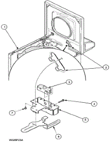 07 - Loading Door Switch parts for Amana Washer LWA40AL2 / PLWA40AL2 from AppliancePartsPros.com