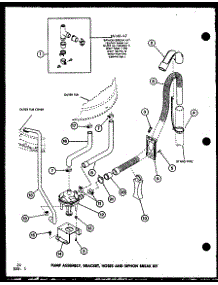09 - Pump Assy parts for Amana Washer LWD250 / P7762105W W from AppliancePartsPros.com