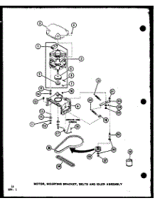 04 - Motor parts for Amana Washer LWD250 / P7762107W W from AppliancePartsPros.com