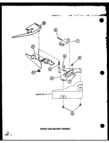 10 - Switch And Bracket Assy parts for Amana Washer LWD250 / P7762107W W from AppliancePartsPros.com