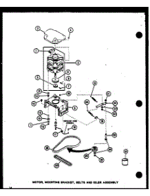 04 - Motor parts for Amana Washer LWD352 / P1110507W W from AppliancePartsPros.com