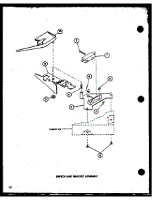 10 - Switch And Bracket Assy parts for Amana Washer LWD352 / P7762114W W from AppliancePartsPros.com