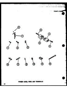 06 - Power Cord parts for Amana Washer LWD352W / P1122910W W from AppliancePartsPros.com