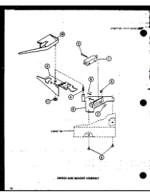 10 - Switch And Bracket Assy parts for Amana Washer LWD353 / P1110508W W from AppliancePartsPros.com