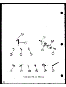 09 - Power Cord parts for Amana Washer LWD353L / P1122904W L from AppliancePartsPros.com