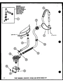 10 - Pump Assy parts for Amana Washer LWD353W / P1122903W W from AppliancePartsPros.com
