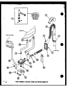 09 - Pump Assy parts for Amana Washer LWD450 / P7762129W W from AppliancePartsPros.com