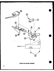 10 - Switch And Bracket Assy parts for Amana Washer LWD450 / P7762129W W from AppliancePartsPros.com