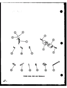 08 - Power Cord parts for Amana Washer LWD453 / P7762117W W from AppliancePartsPros.com