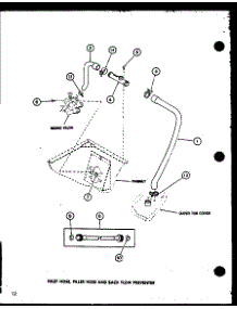 02 - Inlet Hose parts for Amana Washer LWD453 / P7762130W W from AppliancePartsPros.com