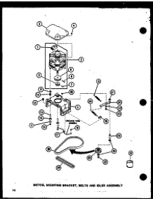 04 - Motor parts for Amana Washer LWD453 / P7762130W W from AppliancePartsPros.com
