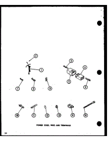 08 - Power Cord parts for Amana Washer LWD553 / P1110509W W from AppliancePartsPros.com