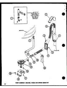 09 - Pump Assy parts for Amana Washer LWD553 / P1110509W W from AppliancePartsPros.com