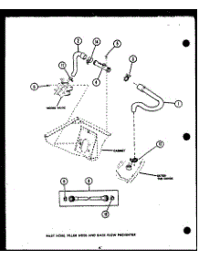 02 - Inlet Hose parts for Amana Washer LWD553L / P1122906W L from AppliancePartsPros.com