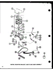 04 - Motor parts for Amana Washer LWD553W / P1122905W W from AppliancePartsPros.com