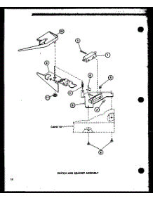 09 - Switch And Bracket Assy parts for Amana Washer LWD650 / P7804704W W from AppliancePartsPros.com