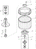 01 - Agitator, Drive Bell, Washtub And Hub
