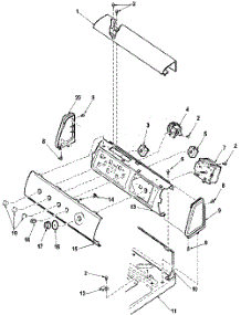 05 - Control Panel parts for Amana Washer LWD67AL / PLWD67AL from AppliancePartsPros.com