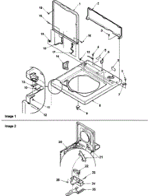02 - Cabinet Top, Loading Door, And Door Swit parts for Amana Washer LWD70AW / PLWD70AW from AppliancePartsPros.com