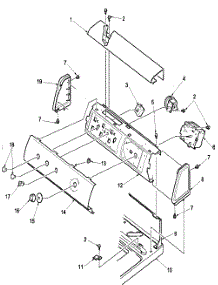 04 - Control Panel parts for Amana Washer LWD70AW / PLWD70AW from AppliancePartsPros.com