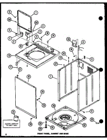 02 - Front Panel parts for Amana Washer LWD773W / P1122801W W from AppliancePartsPros.com