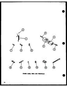 09 - Power Cord parts for Amana Washer LWD773W / P1122801W W from AppliancePartsPros.com