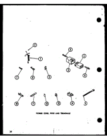 07 - Power Cord parts for Amana Washer LWD773W / P1122808W from AppliancePartsPros.com