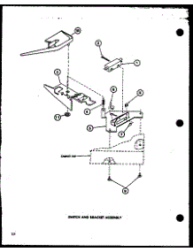 10 - Switch And Bracket Assy parts for Amana Washer LWD962 / P7804709W W from AppliancePartsPros.com