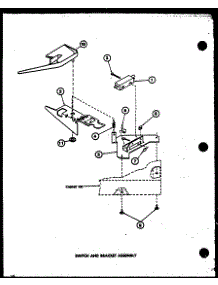 10 - Switch And Bracket Assy parts for Amana Washer LWD962 / P7804724W W from AppliancePartsPros.com