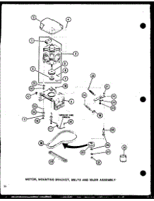 04 - Motor parts for Amana Washer LWD973 / P7804718W from AppliancePartsPros.com