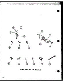08 - Power Cord parts for Amana Washer LWD973 / P7804718W from AppliancePartsPros.com
