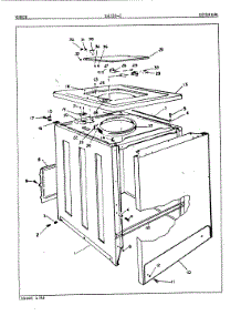 03 - Exterior (Orig. Rev. A) parts for Norge Washer LWJ202W from AppliancePartsPros.com