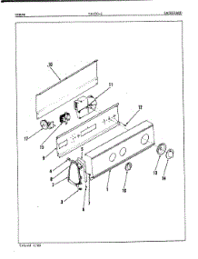 02 - Control Panel (Orig. Rev. A) parts for Norge Washer LWJ206A from AppliancePartsPros.com