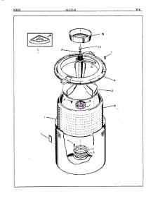04 - Tub (Orig. Rev. A) parts for Norge Washer LWJ208A from AppliancePartsPros.com