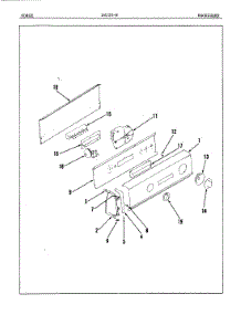 02 - Control Panel (Orig. Rev. A) parts for Norge Washer LWJ208W from AppliancePartsPros.com