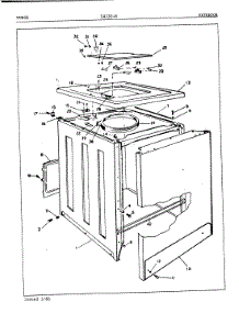 03 - Exterior (Orig. Rev. A) parts for Norge Washer LWJ208W from AppliancePartsPros.com