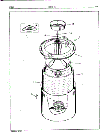 05 - Tub (Orig. Rev. A) parts for Norge Washer LWJ256W from AppliancePartsPros.com