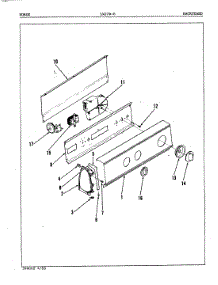 02 - Control Panel (Orig. Rev. A) parts for Norge Washer LWJ266A from AppliancePartsPros.com