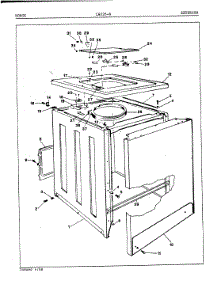 03 - Exterior (Orig. Rev. A) parts for Norge Washer LWJ266W from AppliancePartsPros.com