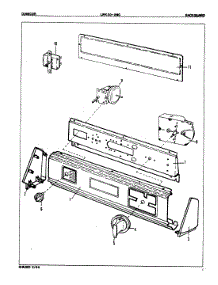 02 - Control Panel (Orig. Rev. A) parts for Norge Washer LWK202NC from AppliancePartsPros.com