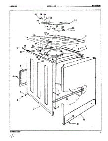 03 - Exterior (Orig. Rev. A) parts for Norge Washer LWK202NC from AppliancePartsPros.com
