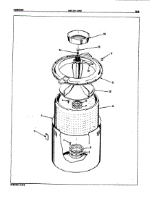 05 - Tub (Orig. Rev. A) parts for Norge Washer LWK202NC from AppliancePartsPros.com