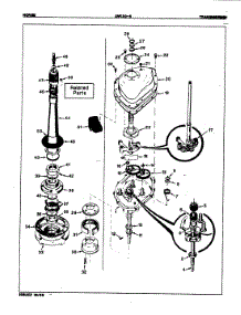 03 - Transmission (Orig. Rev. A) parts for Norge Washer LWK206A from AppliancePartsPros.com