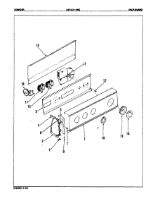 02 - Control Panel (Orig. Rev. A) parts for Norge Washer LWK206AC from AppliancePartsPros.com