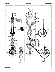04 - Transmission (Orig. Rev. A) parts for Norge Washer LWK206NC from AppliancePartsPros.com