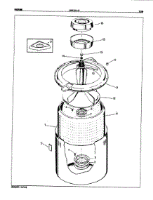 04 - Tub (Orig. Rev. A) parts for Norge Washer LWK208A from AppliancePartsPros.com