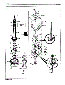 03 - Transmission (Orig. Rev. A) parts for Norge Washer LWK208H from AppliancePartsPros.com