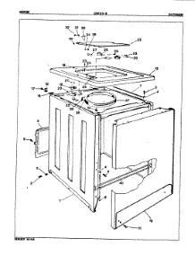 03 - Exterior (Orig. Rev. A) parts for Norge Washer LWK208W from AppliancePartsPros.com